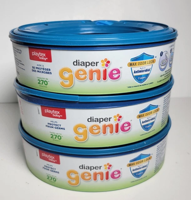 Playtex Refill Bags, Ideal for Diaper Genie Diaper Pails, 270 Count 3 Packs