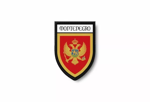 Toppe toppa patch bandiera termoadesiva stemma ricamate blasone montenegro