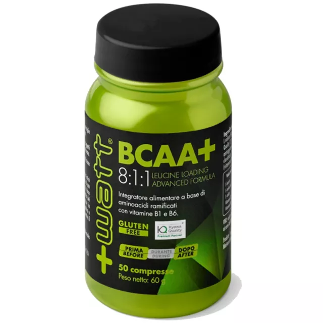 +WATT  BCAA+ 8:1:1  50 cpr AMINOACIDI RAMIFICATI 811 QUALITA KYOWA