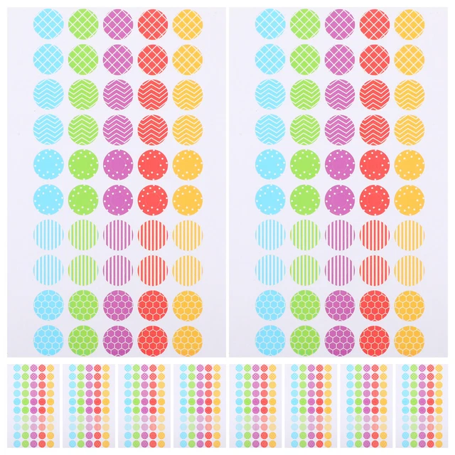 10 SHEETS REINFORCEMENTS Holepunched Pages Binder Stickers Loose Leaf