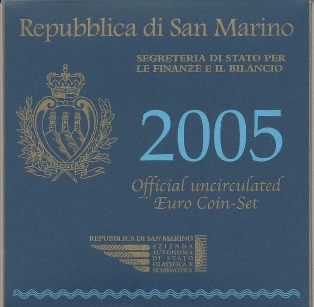 San Marino - Offizieller KMS 2005 8,88 inkl. 5 Euro Silbermünze