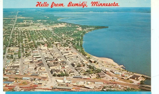 Bemidji,Minnesota-Hello From Bemidji-Aerial View-#29798C-(Mn-B*)