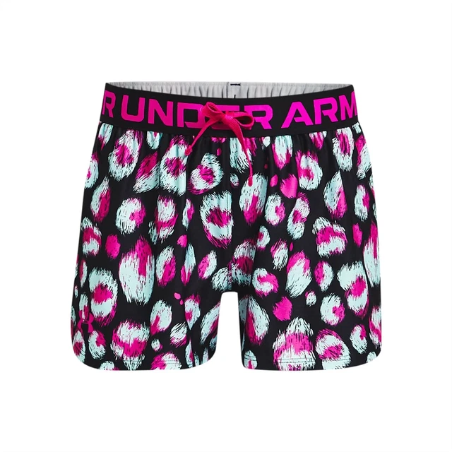 Pantaloncini Under Armour da ragazza (taglia 6-8Y) con logo grafico play up - nuovi