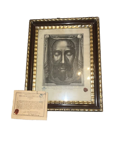 Kostbar Reliquie Jesus Christus Leichentuch Veronica Vatikan Rom Siegel Signatur
