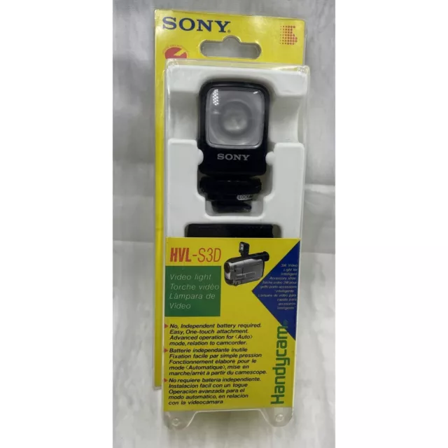 * HVL-S3D SONY Handycam video light