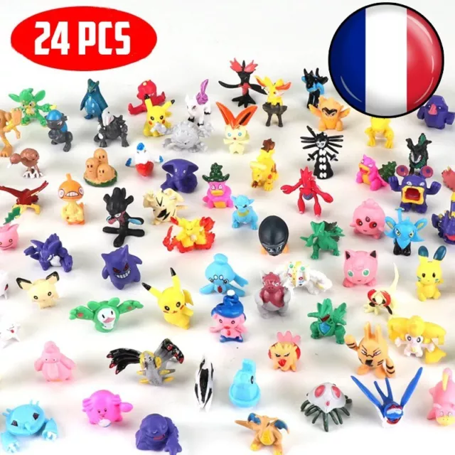 Lot De 24 Figurines POKEMON Pour Enfants, Décoration Pikachu Jouets