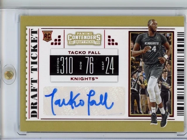 Tacko Fall 2019-20 Panini Contenders Draft Picks (Rookie/Auto) Draft Red Foil
