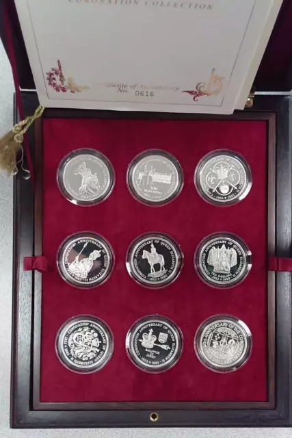 Queen Elizabeth II 40th Anniversary Coronation Crown Collection - Boxed