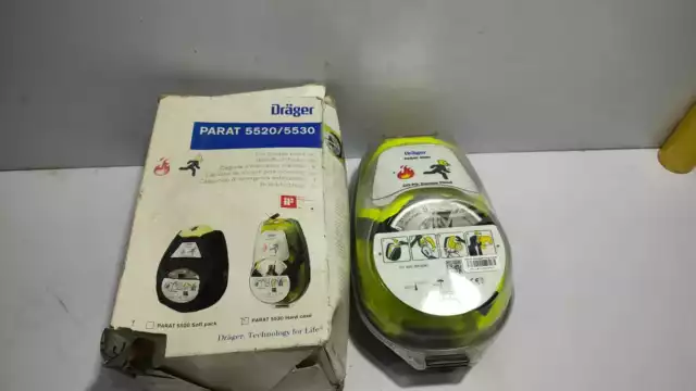 Drager PARAT 5530 Custodia Rigida Fuoco Uscita Fuga Cappuccio