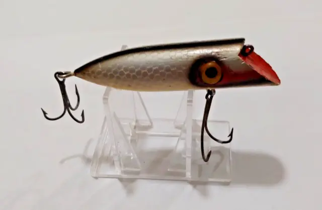 WOODEN MARTIN SALMON Plug with Glass Eyes from the 1960s $24.99 - PicClick
