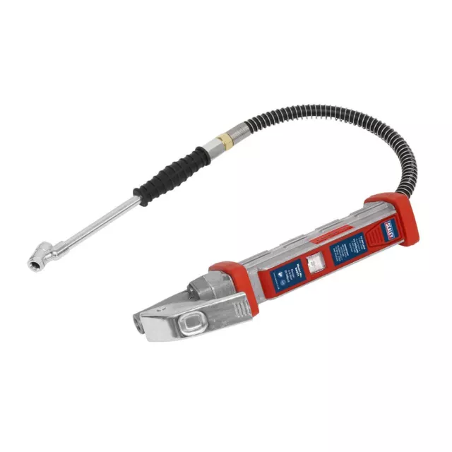 Sealey SA371 Tyre Inflator 0.5m Hose with Twin Push-On Connector