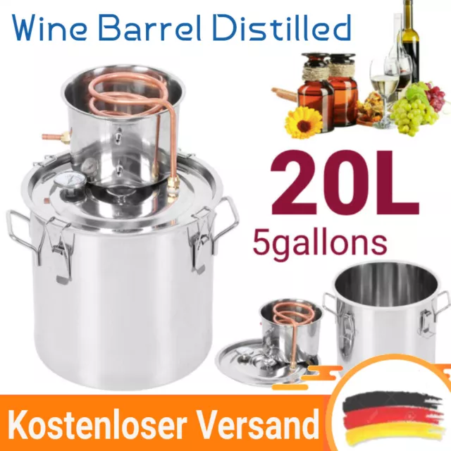 20L Alkohol Destillieranlage Destilliergerät Wein Destille Schnapsbrennen