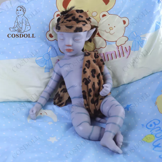 Avatar-COSDOLL 18.5 Zoll Platin Silikon Jungen Puppe Silikon Reborn Baby Puppen