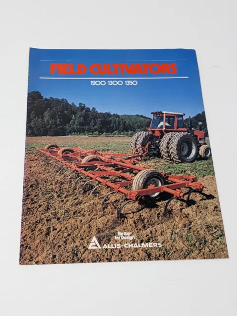 Vintage Allis-Chalmers Field Cultivators 1200 1300 1350 Brochure