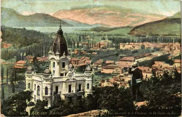 CPA AK AIX-les-BAINS General View and the Chateau de la Roche du Roi (681682)