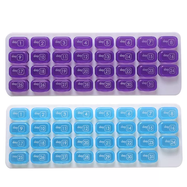 fr 31 Grids Pill Box Organizer Travel Medicine Dispenser Tablet Storage Splitter