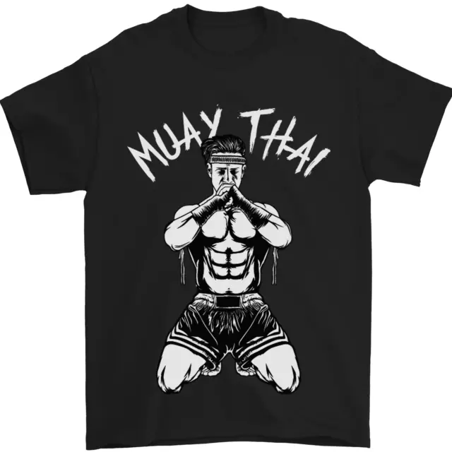 Muay Thai Fighter Mixed Martial Arts MMA Mens T-Shirt 100% Cotton