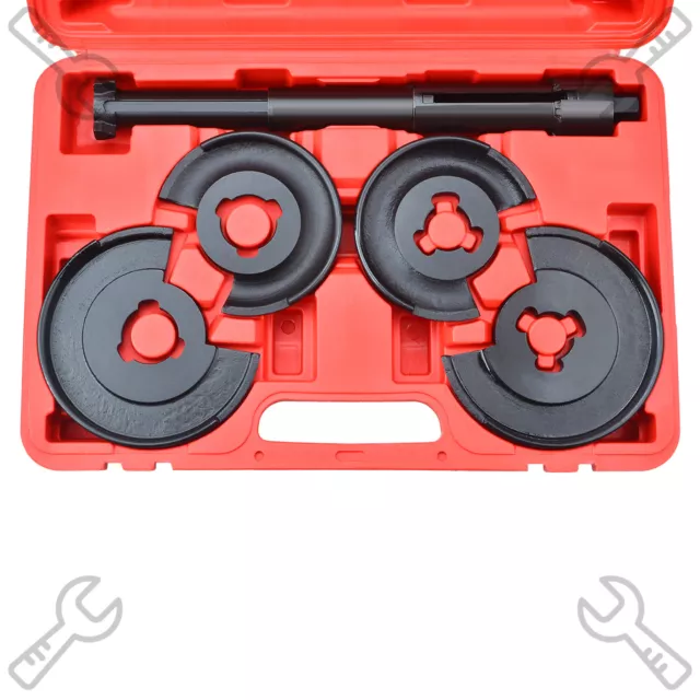 5PC Coil Spring Compressor Telescopic Repair Tool Kit For Mercedes Benz Set 2