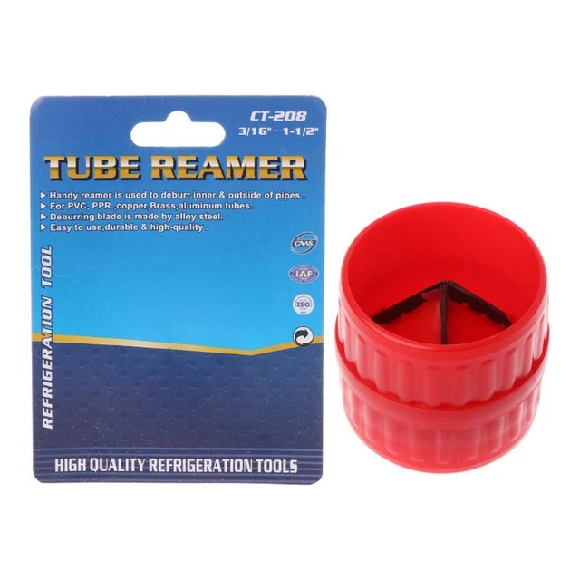 1/8” to1 1/2” Inner-Outer Reamer Deburring Tool for Copper Brass Aluminum Pipes