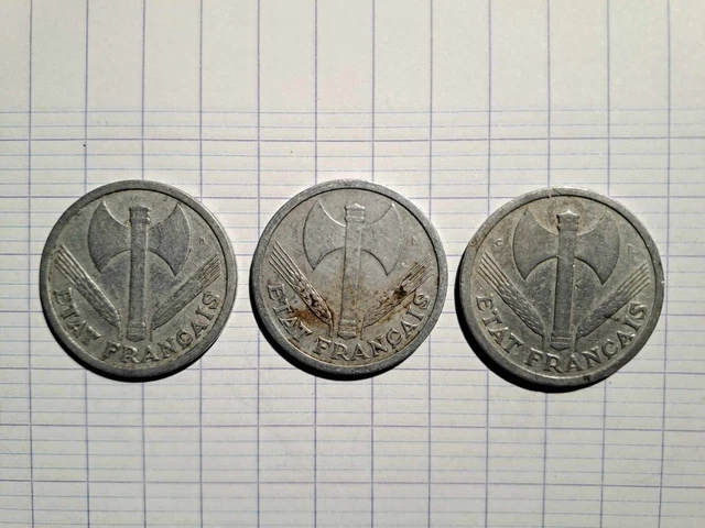 2 FRANCS 1943-1943-1944 - Alu - France - RF - Pièce de monnaie EUR 0,50