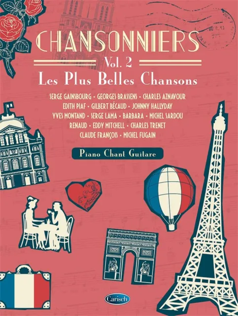 Chansonniers Vol. 2 - Les Plus Belles Chansons - Piano, Voix & Guitare - MF 2835