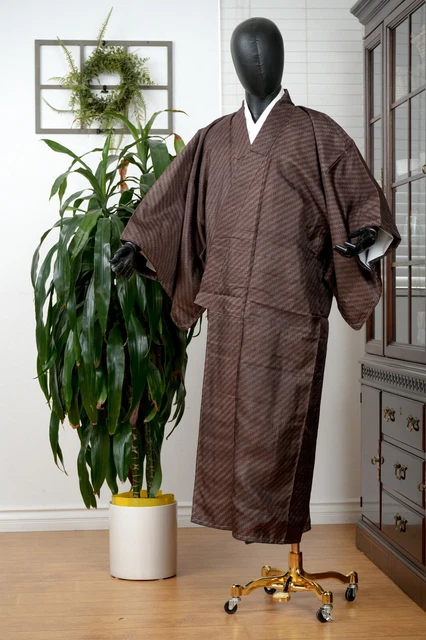 Dear Vanilla Japanese Kimono Men's Robe Gown Authentic Japan Vintage Mint