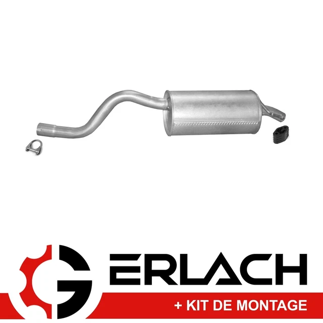 Silencieux Arrière Pour Renault Clio I (1.2, 1.4, 1.9D) 1990-1998 - Neuf, Kit Montage, Garantie 30 Mois