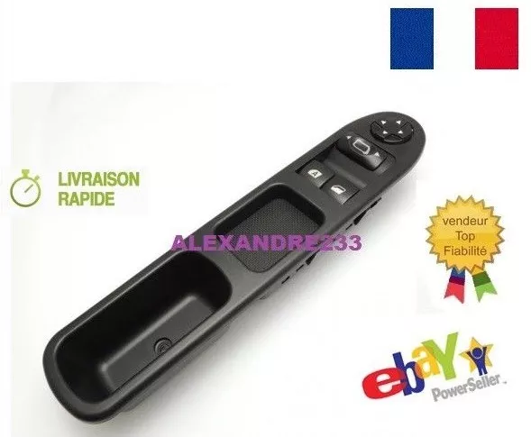 Commande Bouton Leve Vitre + retroviseur pour Peugeot 207 6554.QC 6554QC