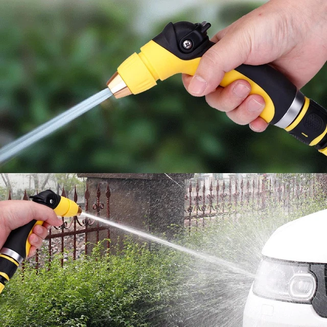 Aosbset Pistola A Spruzzo Per Tubo Da Giardino, Ugello Per Lavaggio Auto Ad Alta Pressione Con 8 Modalit&agrave; Di Irrigazione Del Giardino, Strumento Portatile Per La Pulizia Di Prati E Pavimentazioni