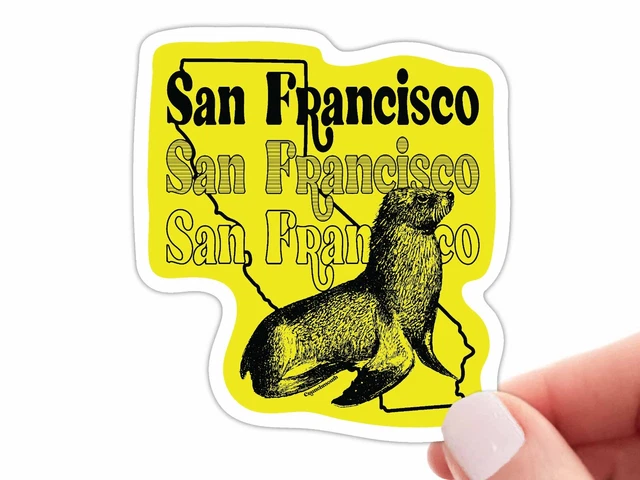 SAN FRANCISCO CALIFORNIA Sticker | Sea Lion | Family Vacation | Laptop Decal