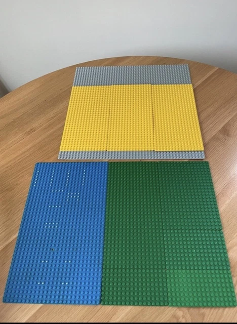 LEGO LARGE BOARD Base Plate Grey Vintage Green Yellow 10