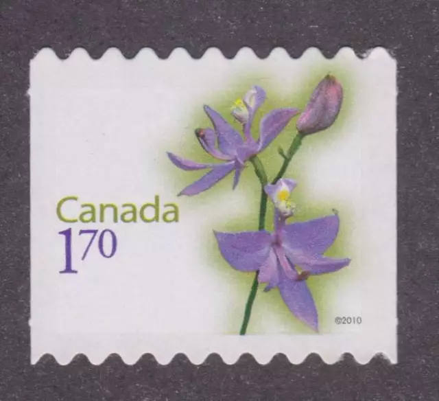 Canada 2010 Flower Definitive #2364i - Die cut from booklet - unused