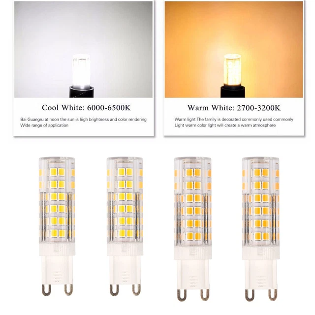 G9 7W 2835SMD LED Halogenlampen dimmbare Kapsel 220-240V Ersatzlampe Neu 3