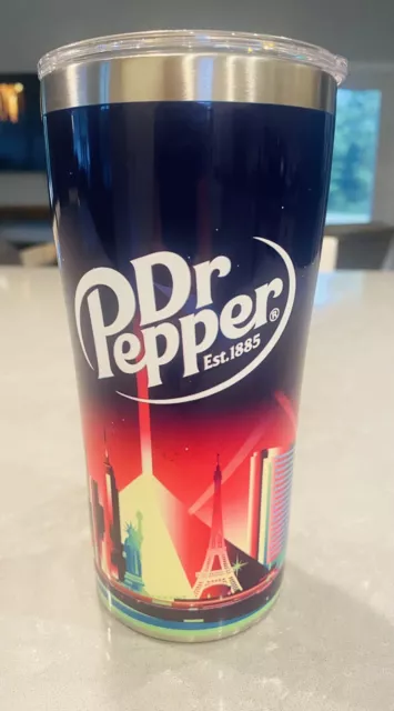 Las Vegas Sky Line Dr Pepper Tervis 20oz Stainless Steel Tumbler W/ Lid