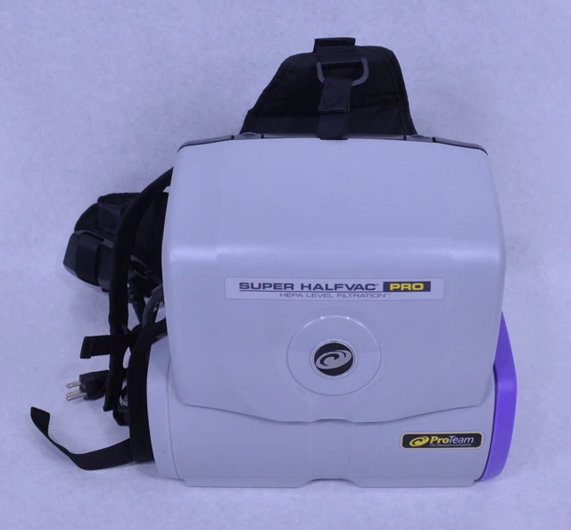 Pro-Team Super HalfVac Pro Model 1073240 HEPA Backpack Vacuum *No Accs*