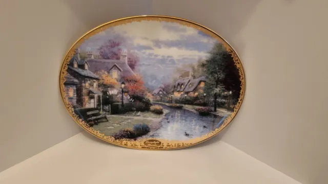 Lamplight Brooke Thomas Kinkade's Lamplight Village Ltd Edition Porzellanteller