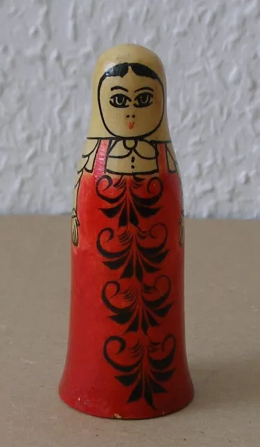 Einzelne Holzpuppe! Matrjoschka. Russische Matroschka! Babuschka! RARITÄT! ALT!