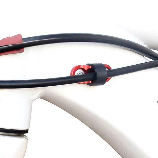 2 Guides De Câble Pour Vélo - Support Pédalier Anti-friction - Plastique Noir - Compatible Vélo Route