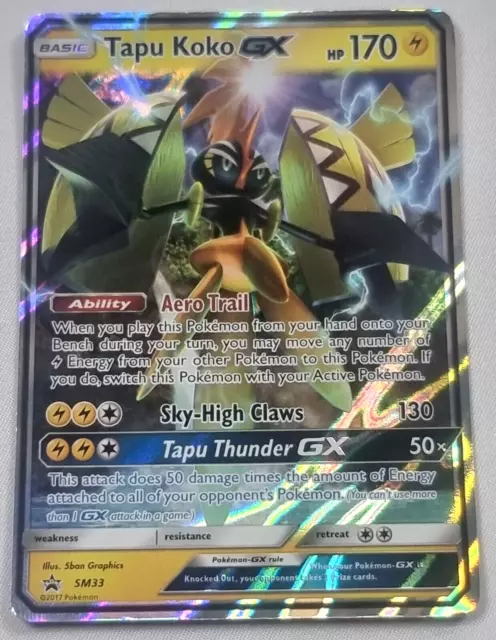  Tapu Koko GX - SM33 - Promo - SM Black Star Promo