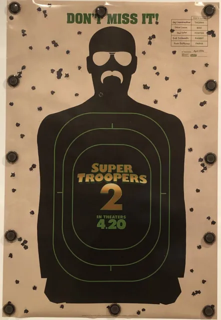 SUPER TROOPERS 2 Original 27" X 40" DS/Rolled Movie Poster - 2018
