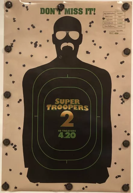 SUPER TROOPERS 2 Original 27" X 40" DS/Rolled Movie Poster - 2018