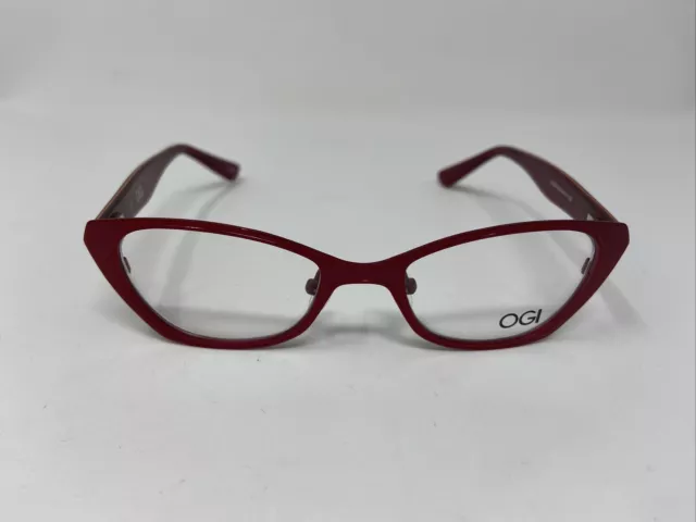 Ogi Kids Eyeglasses Frame Ok 323  1924 44/17/125 Red Black Flex Hinge Lm60