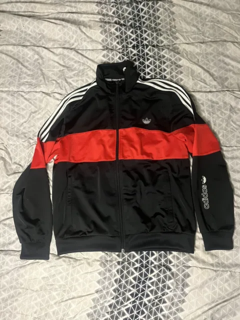 Adidas Jacket Black/Red Size Medium      #NWOT