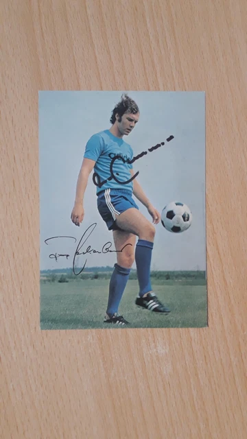 FRANZ BECKENBAUER AUTOGRAMMKARTE Weltmeister 1974 Original Signiert EUR 14,99 - PicClick DE