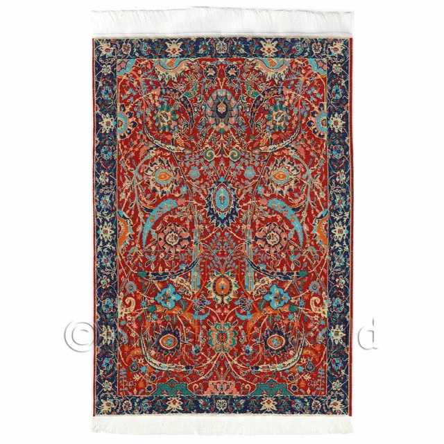 Tapis Rectangulaire Pour Maison De Poupées 1/12 - Style 17ème Siècle - Marque MyTinyWorld - Neuf