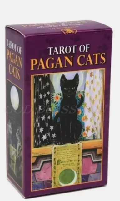 Tarot of Pagan Cats Mini 78 Card Deck Sealed 3"x2"