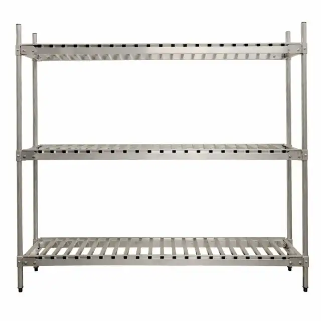 Keg Shelf - 3 Shelves - 60", 80", or 93" Length - All Aluminum Shelving