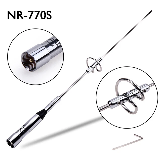N. 770S 145 MHz 435 MHz antenna radioamatoriale mobile auto con connettore PL VHF UHF