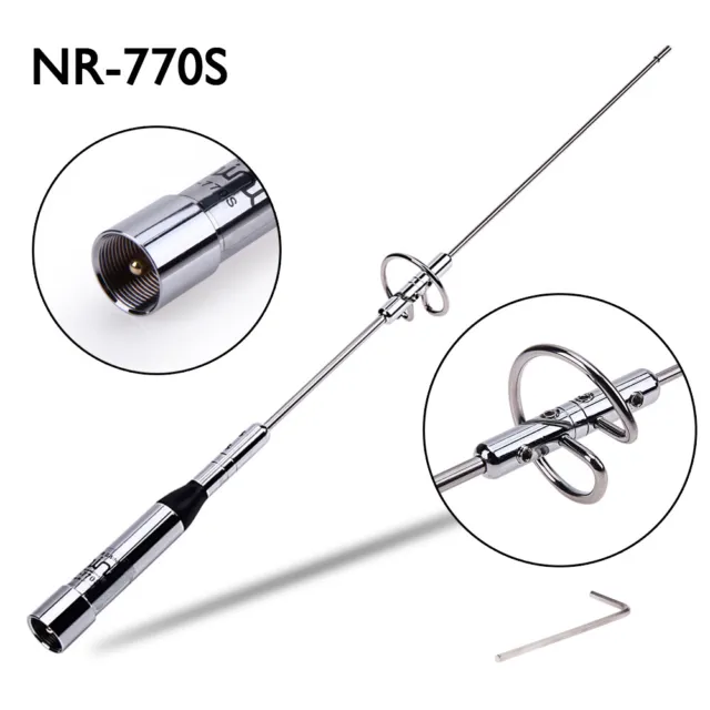 NR-770S 145MHz 435MHz Car Mobile Amateur Radio Antenna with PL Connector VHF UHF 2