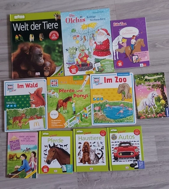 Happy Meal Kinderbücher Konvolut McDonalds 12 Stk.